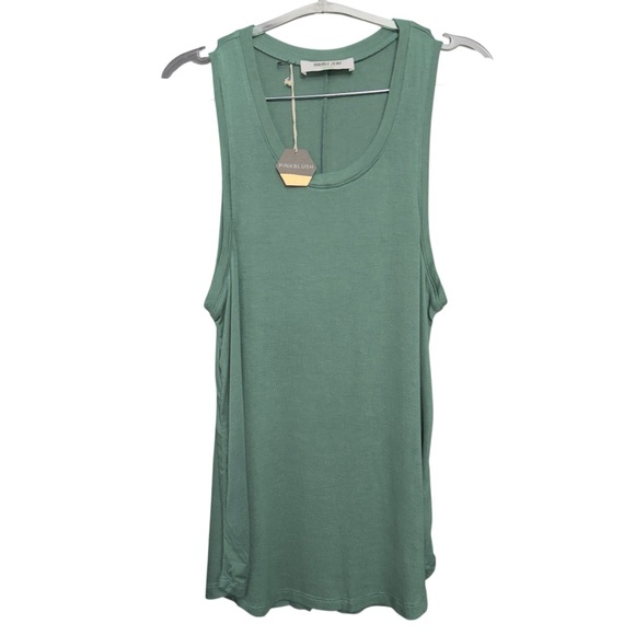 Dresses & Skirts - Pinkblush Double Zero Sage Green Sleeveless Tank Mini Dress Size L